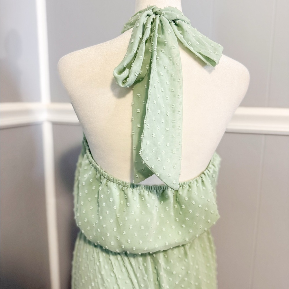Pretty Garden Halter Swiss Dot Maxi - Picture 7 of 7